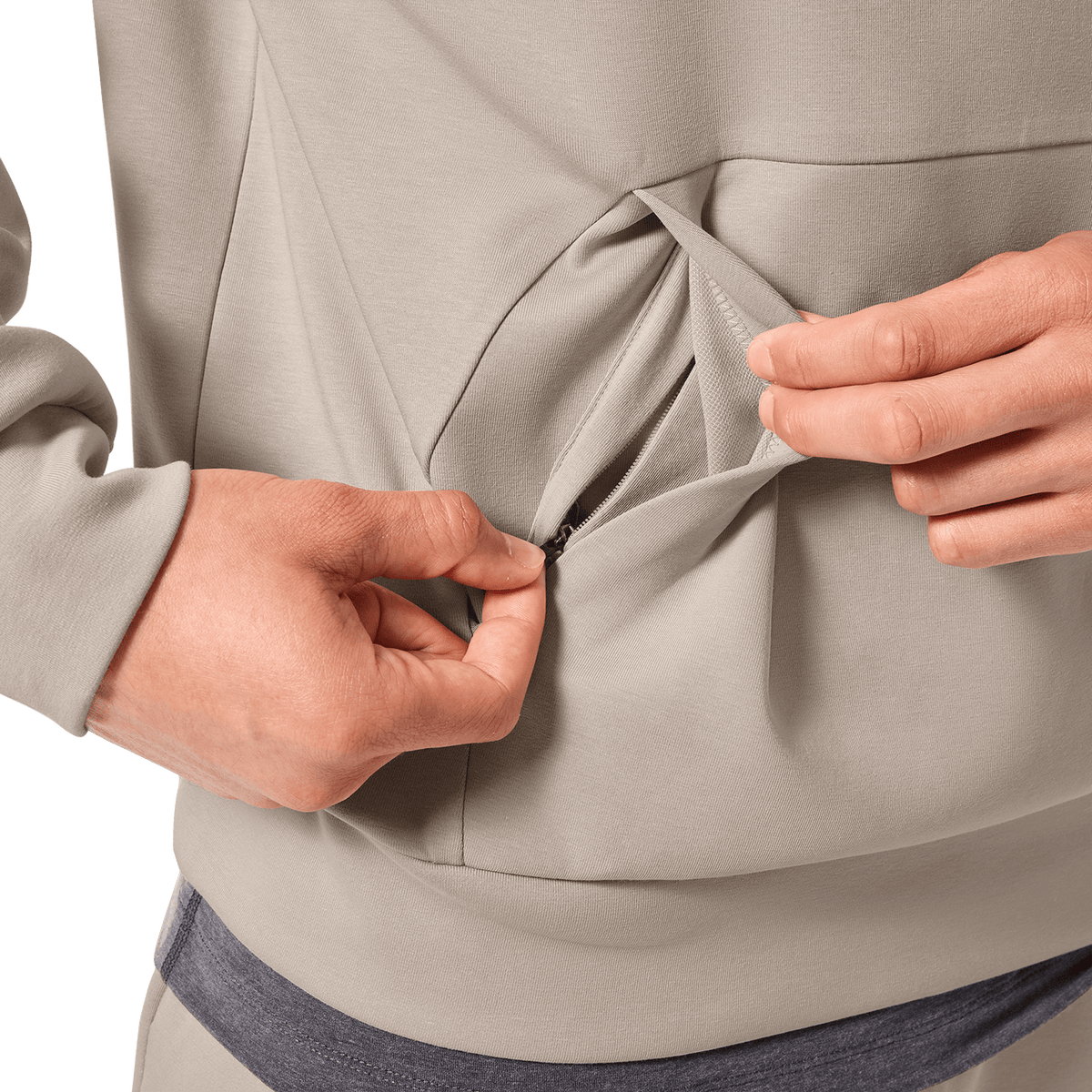 Men's Taupe Elements Hoodie
