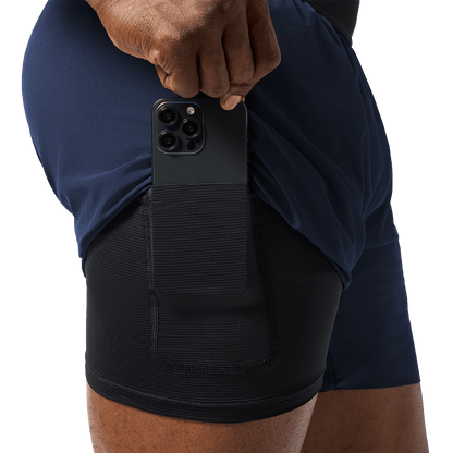 Men's Night Navy Drive Short 6" (Lined)