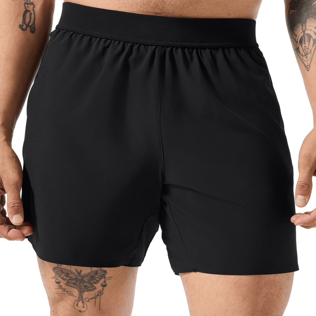 Men's Black Drive Short 6" (Unlined)