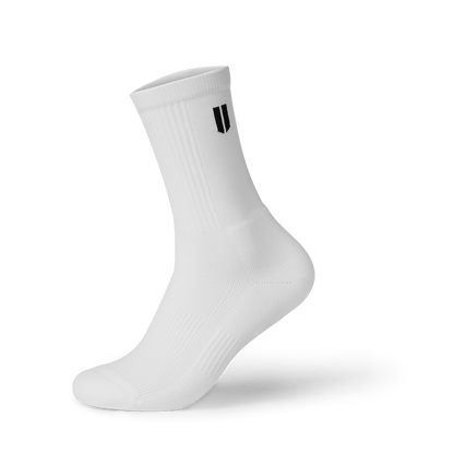 White Crew Performance Sock