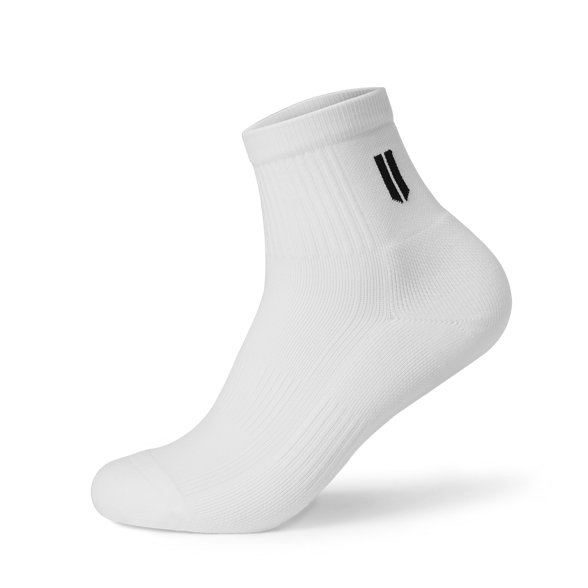 White Quarter Crew Performance Sock