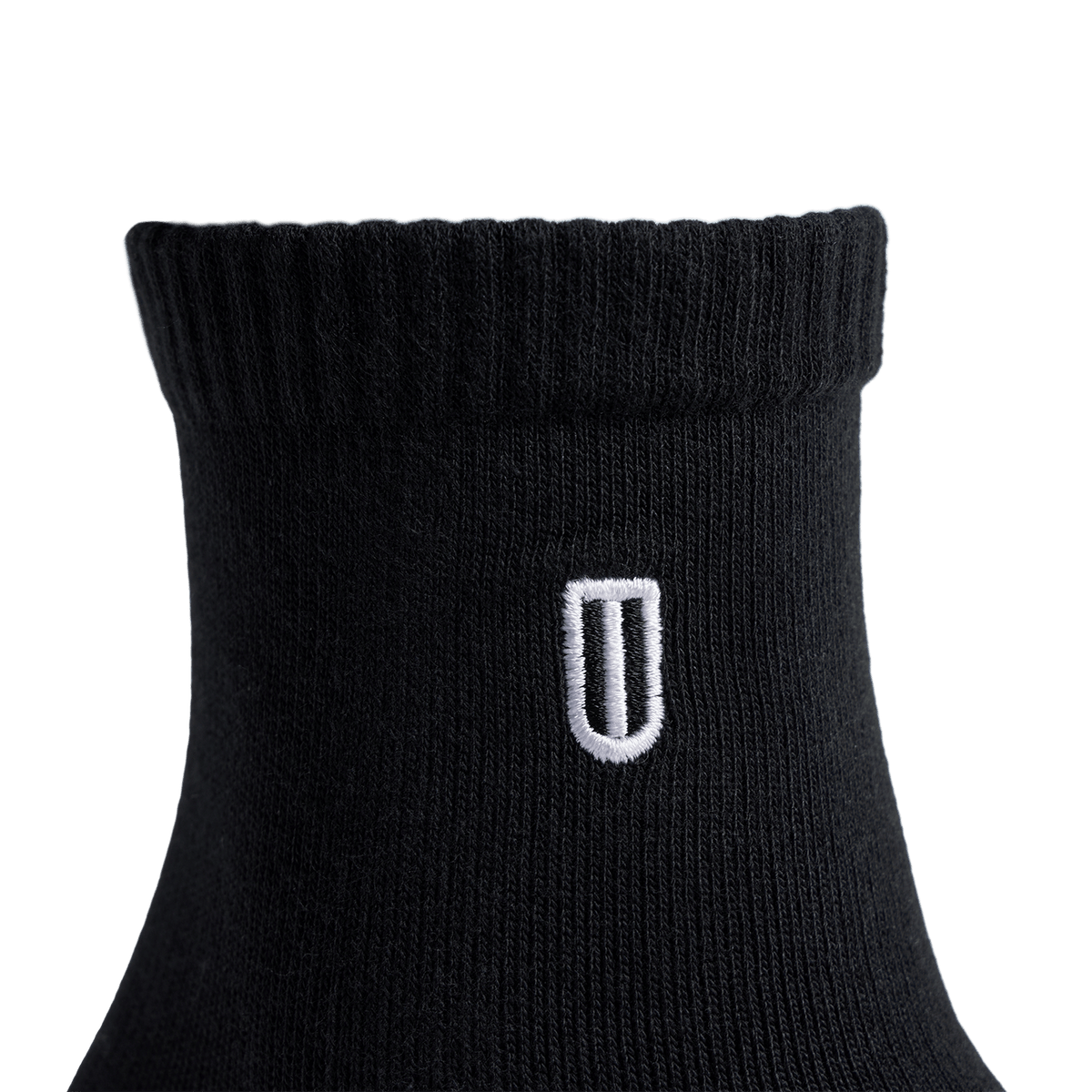 Black Everyday Quarter Crew Sock