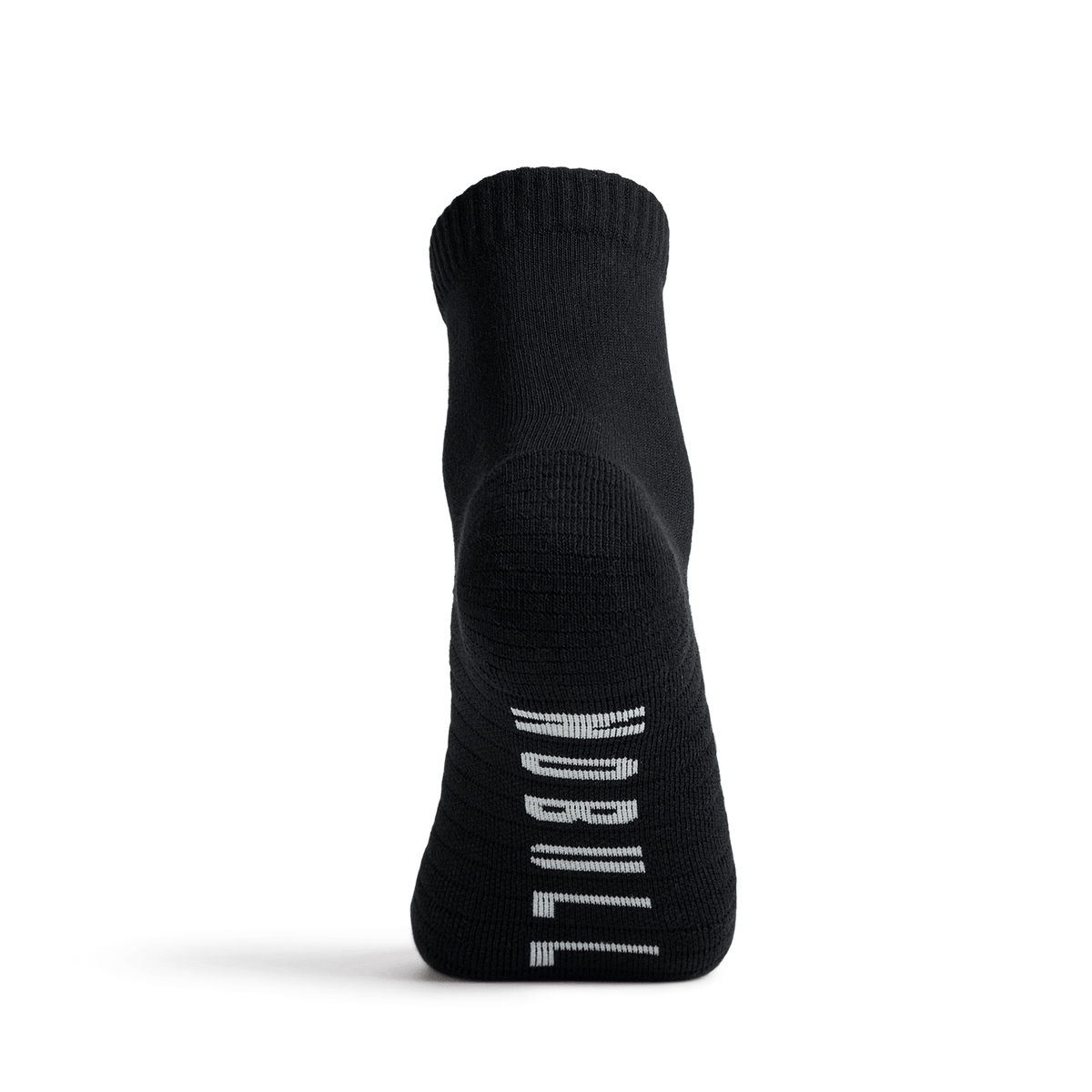 Black Everyday Quarter Crew Sock