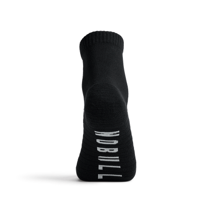 Black Everyday Quarter Crew Sock