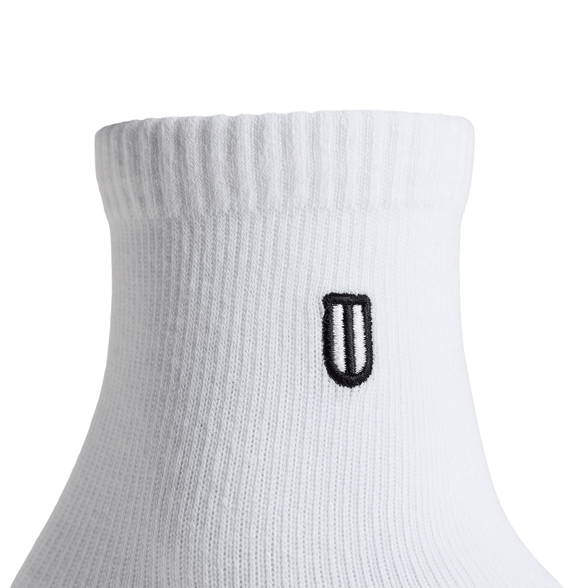 White Everyday Quarter Crew Sock