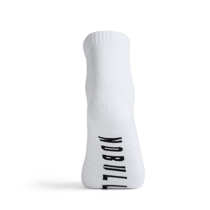 White Everyday Quarter Crew Sock