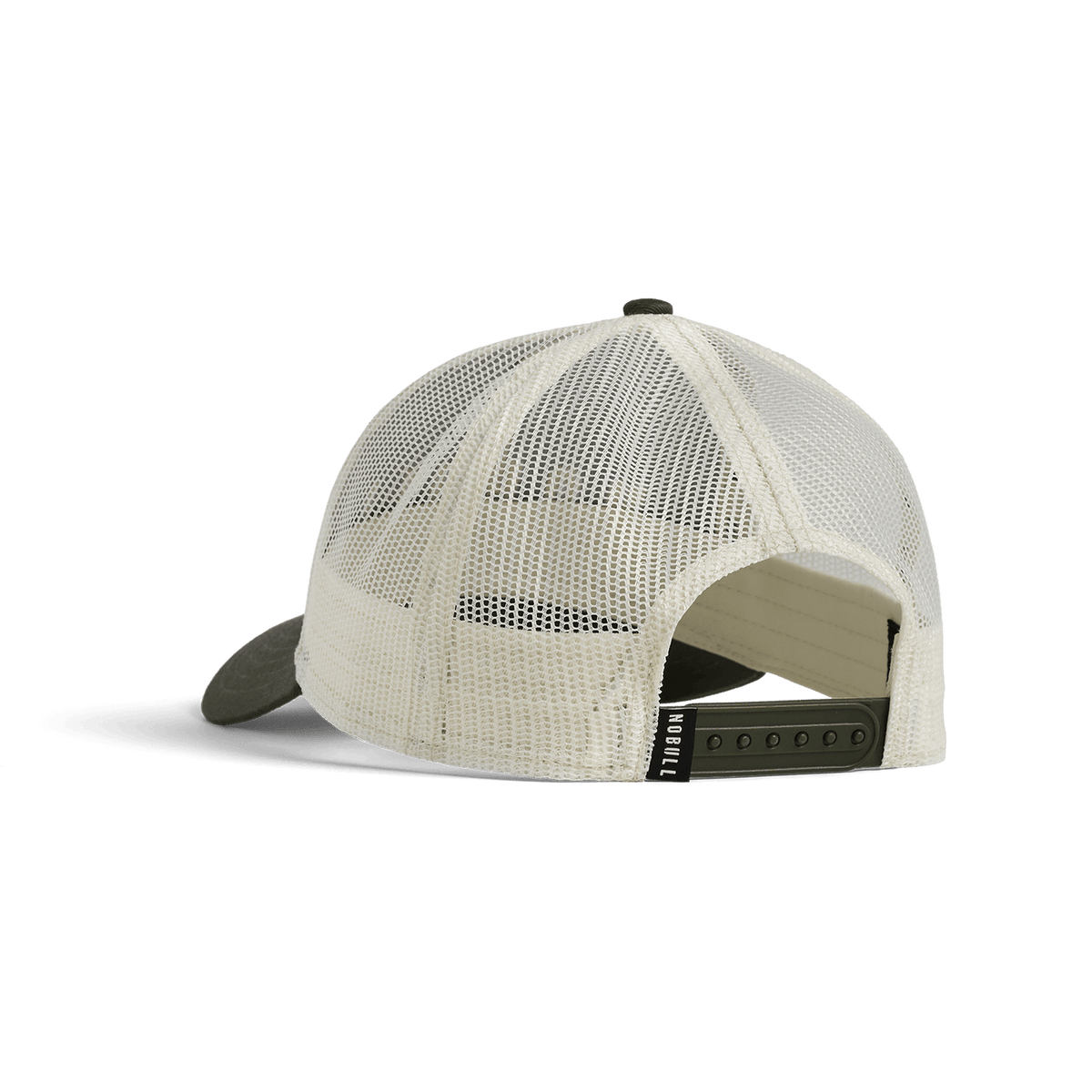 Shadow Olive Mineral White NOBULL Low Profile Trucker Hat