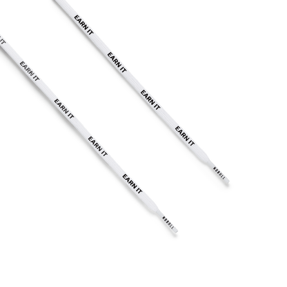 Shoelaces | White Earn It Repeat