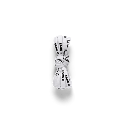 Shoelaces | White Earn It Repeat