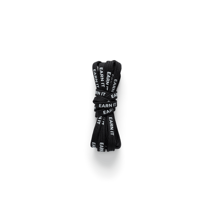 Shoelaces | Black Earn It Repeat