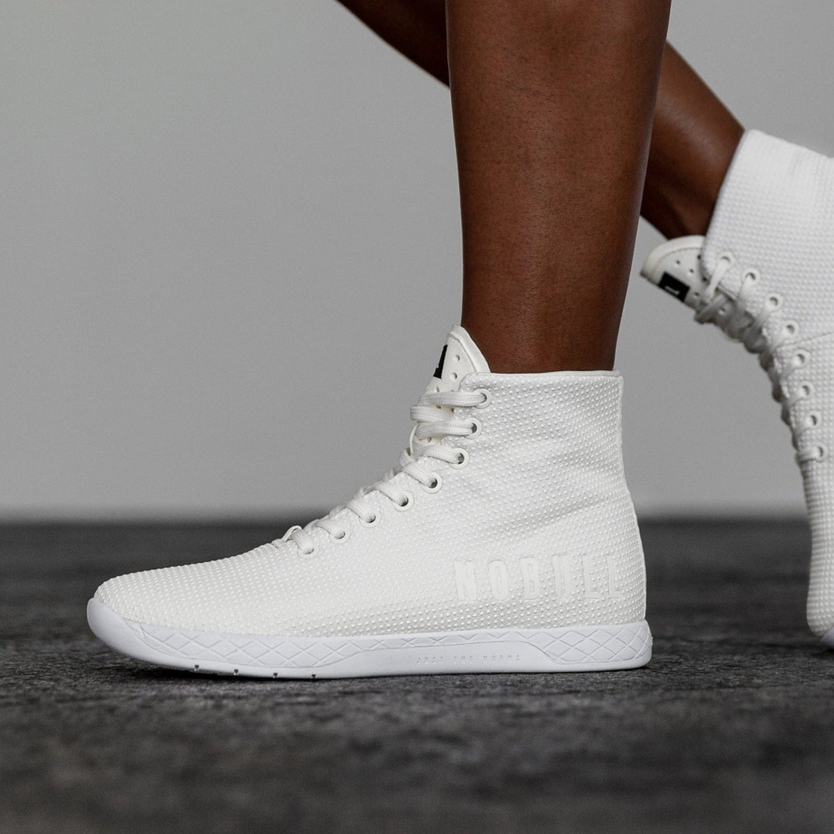 Women's White Outwork High-Top Shoes