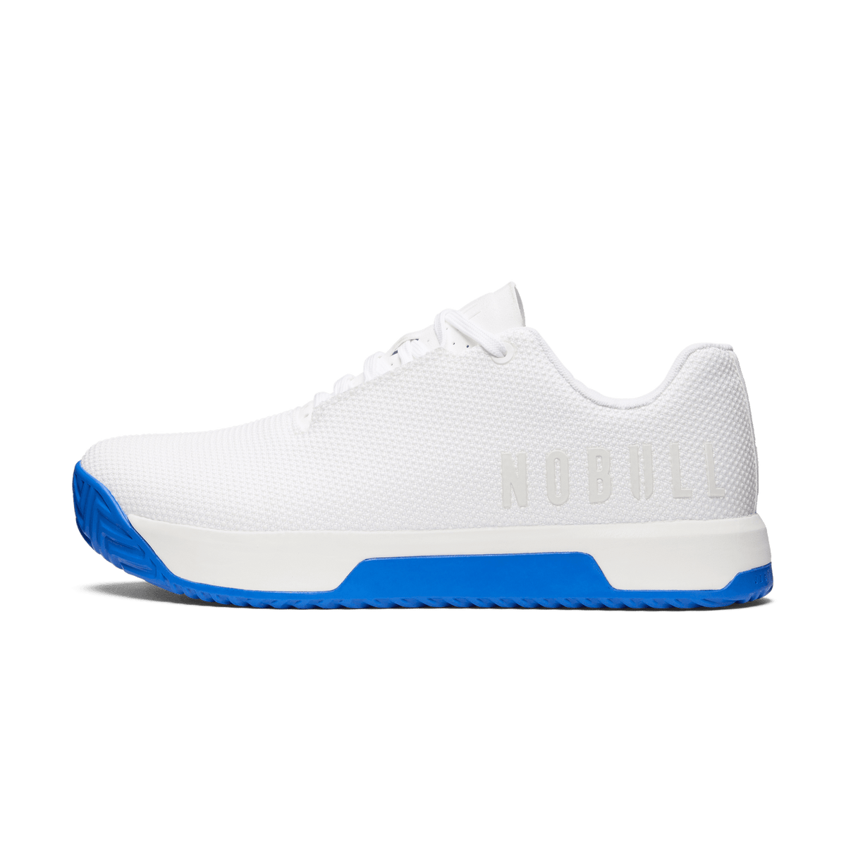 Women's White Royal Blue Outwork Edge Shoes