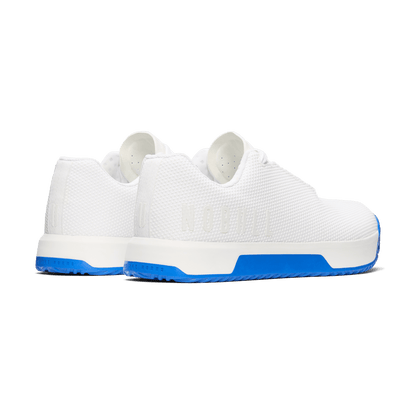 Women's White Royal Blue Outwork Edge Shoes