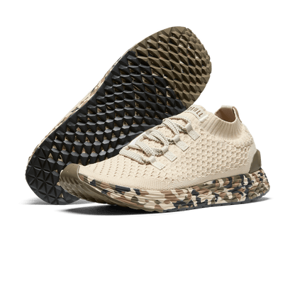 Women's Beige Camo Allday Knit Shoes