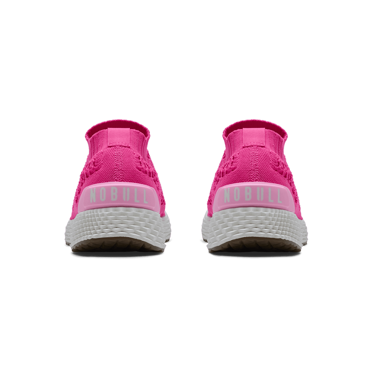 Women's Neon Pink White Allday Knit Shoes
