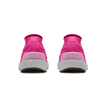 Women's Neon Pink White Allday Knit Shoes