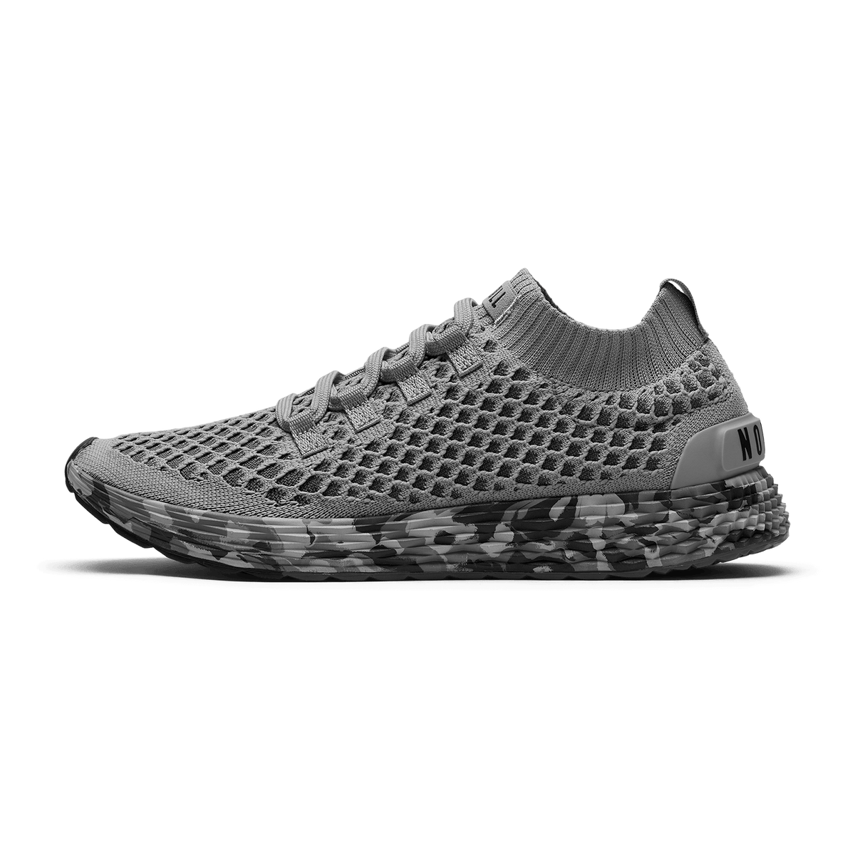 Women's Gray Jungle Camo Allday Knit Shoes