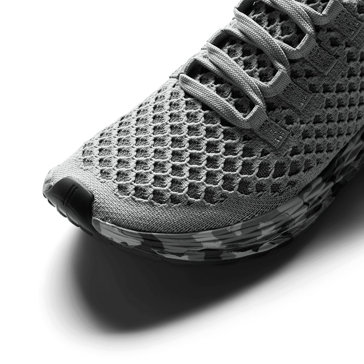 Women's Gray Jungle Camo Allday Knit Shoes