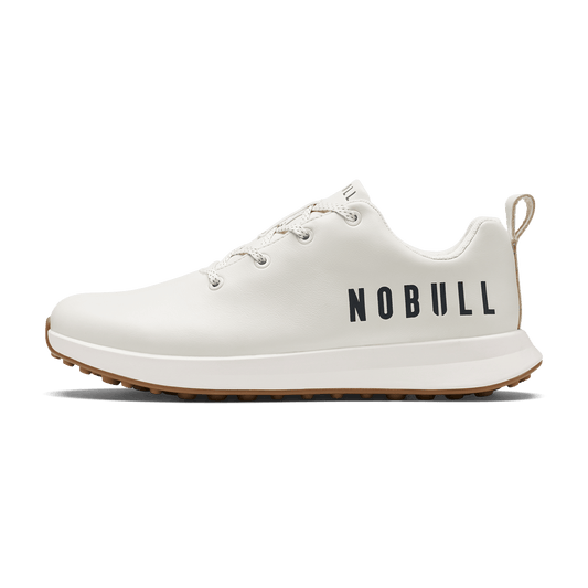 Women's White Leather Golf Shoes