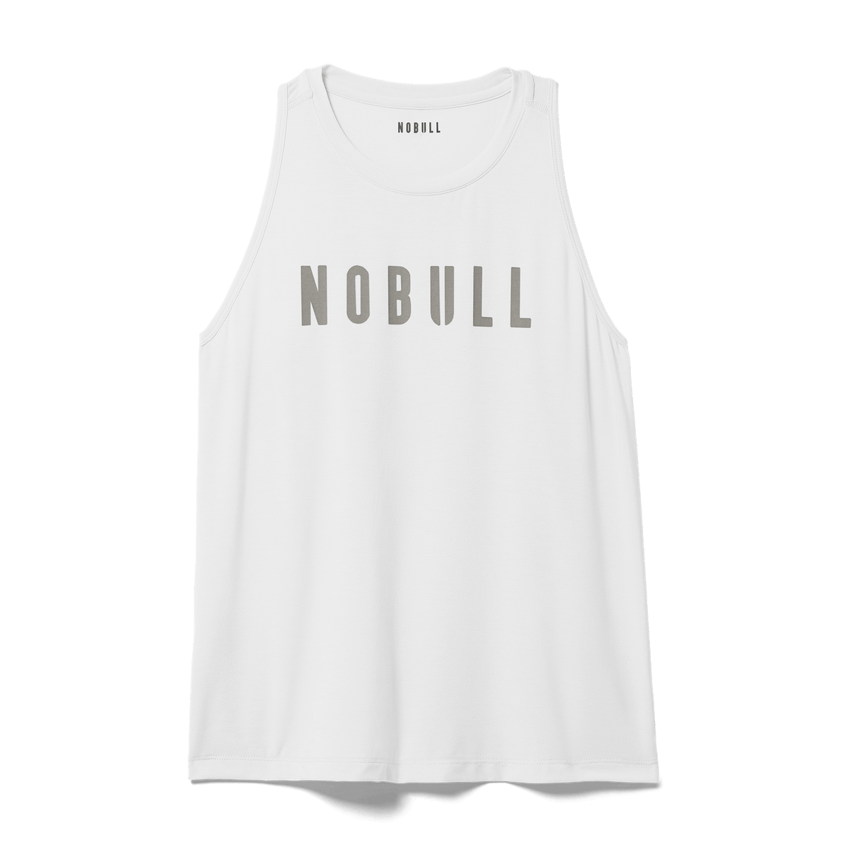 Women's White NOBULL High-Neck Tank Top