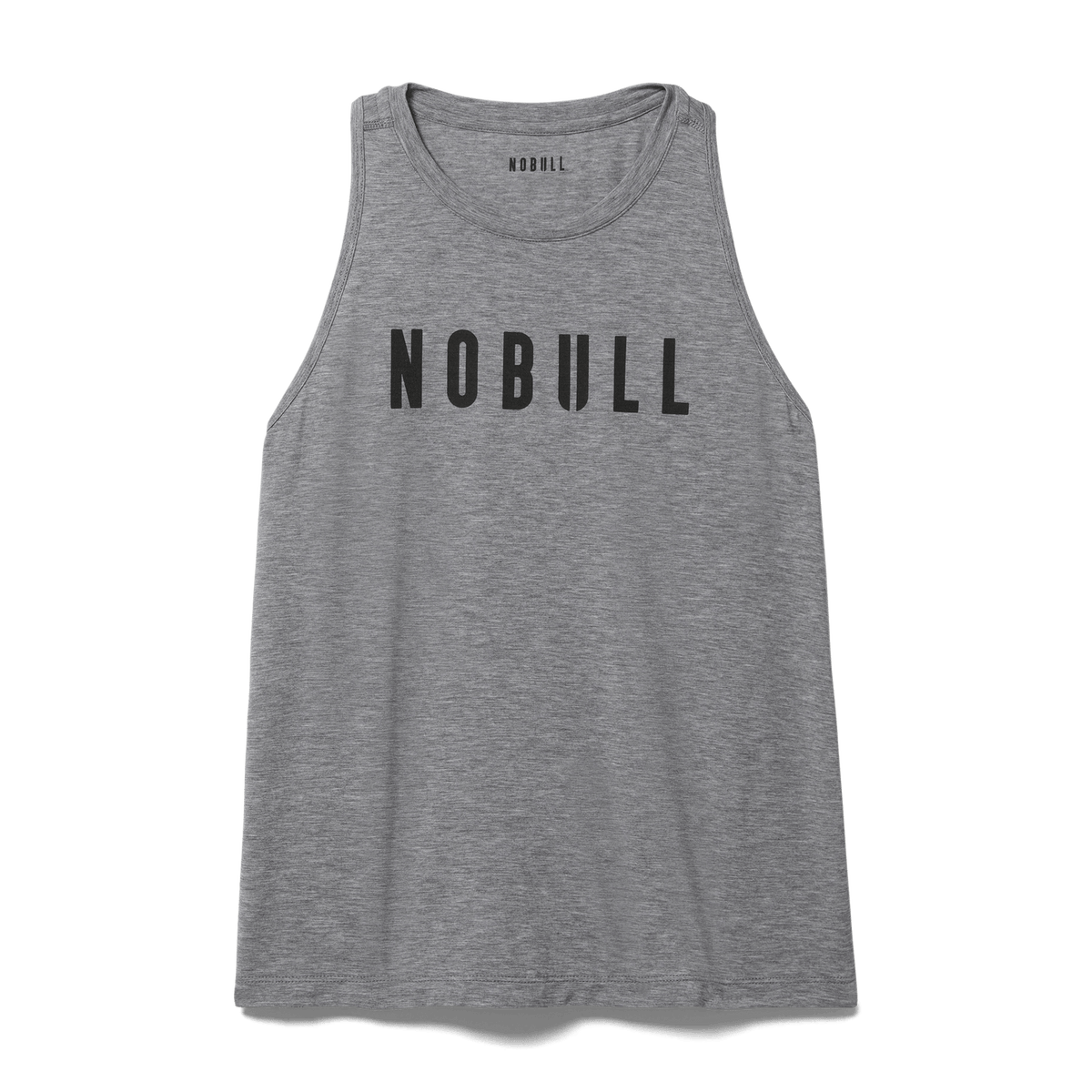 Women's Heather Gray NOBULL High-Neck Tank Top