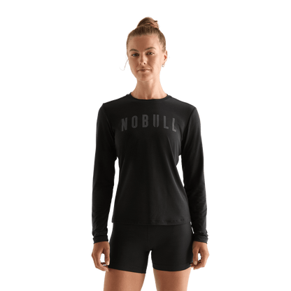 Women's Black NOBULL Long Sleeve Tee