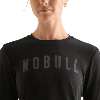 Women's Black NOBULL Long Sleeve Tee