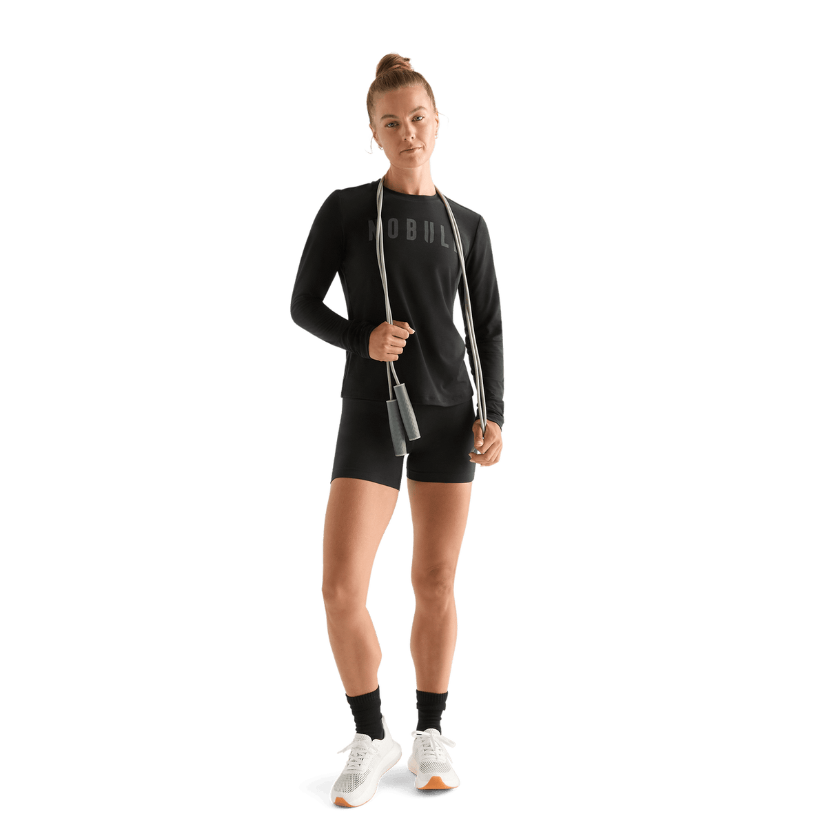 Women's Black NOBULL Long Sleeve Tee