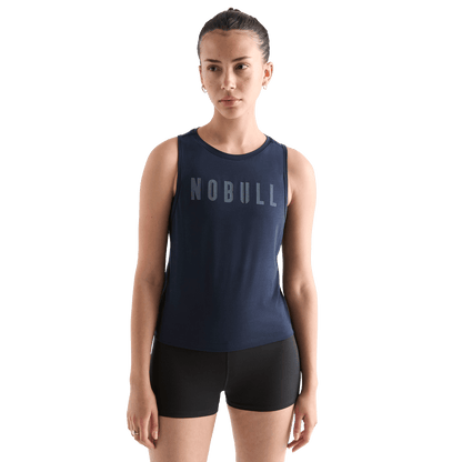 Women's Night Navy NOBULL Muscle Tank Top
