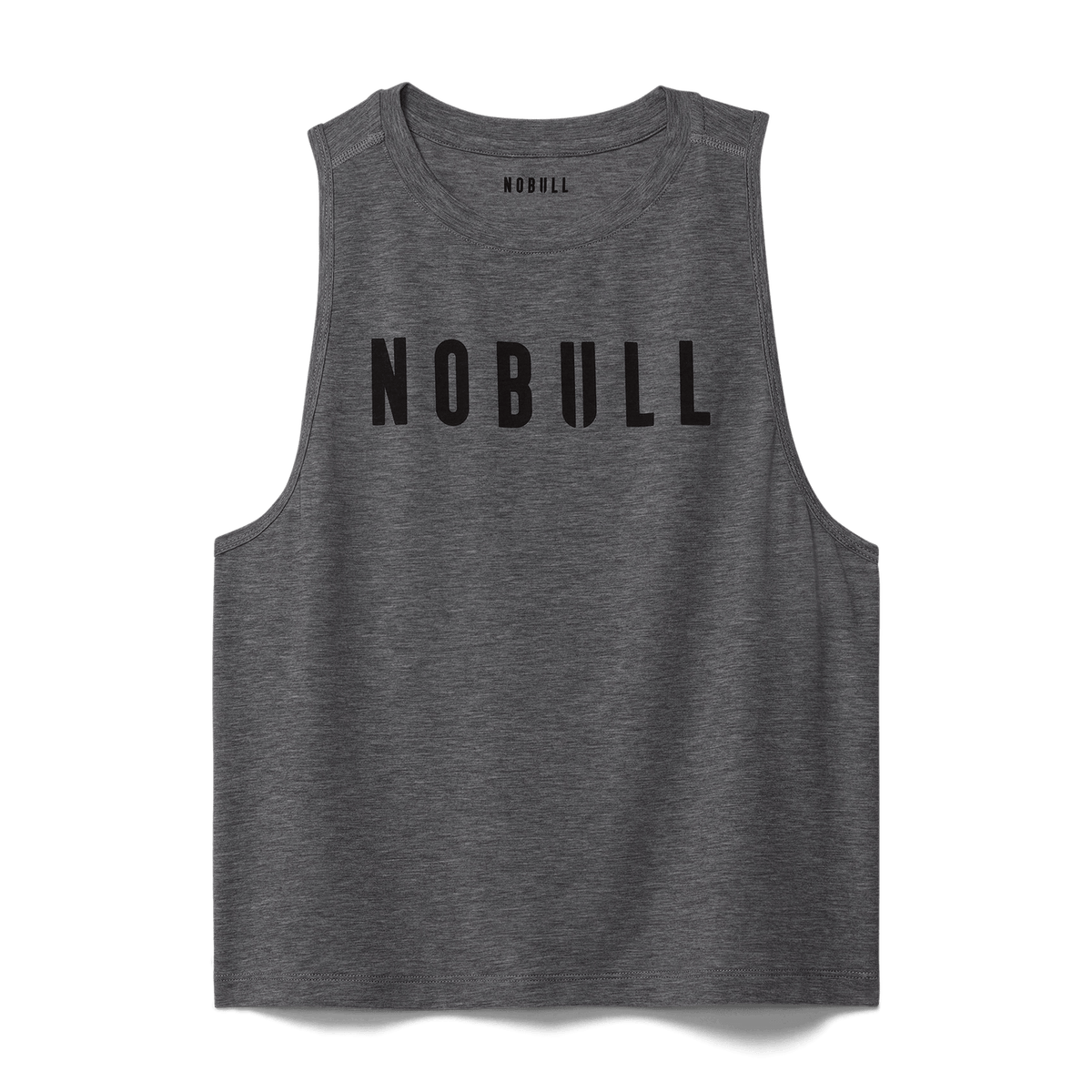 Women's Heather Grey NOBULL Muscle Tank Top
