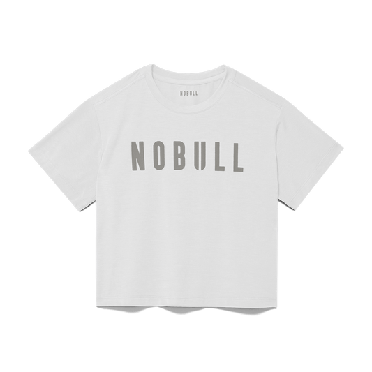 Women's White NOBULL Boxy Tee