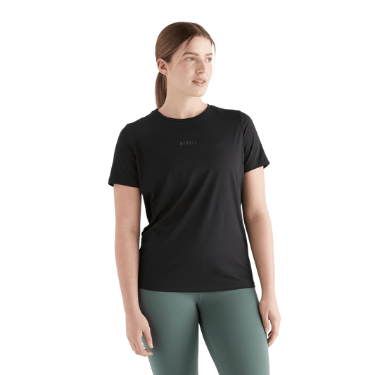 Women's Black Deltapeak Micro Textured Tee