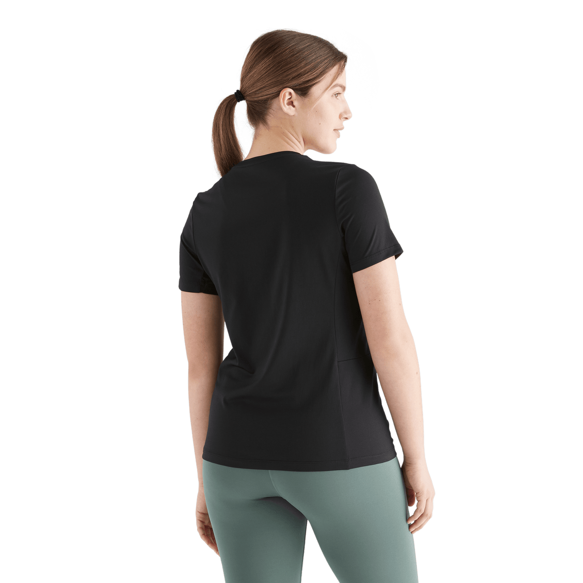 Women's Black Deltapeak Micro Textured Tee