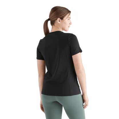 Women's Black Deltapeak Micro Textured Tee