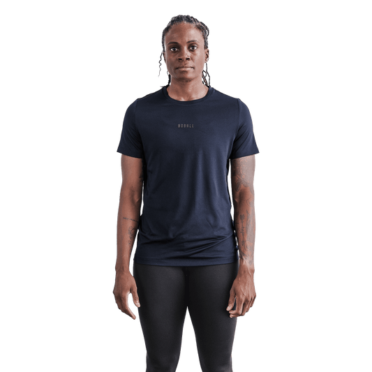 Women's Night Navy Deltapeak Micro Textured Tee