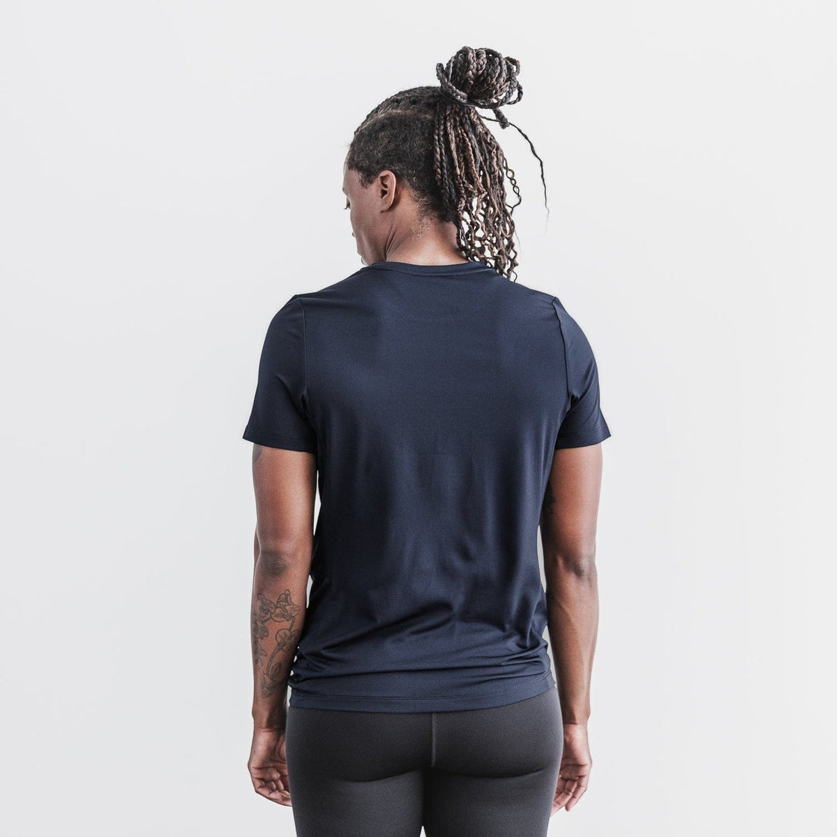 Women's Night Navy Deltapeak Micro Textured Tee