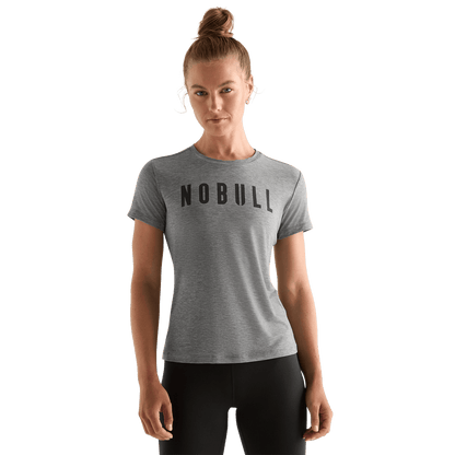 Women's Heather Grey NOBULL Tee