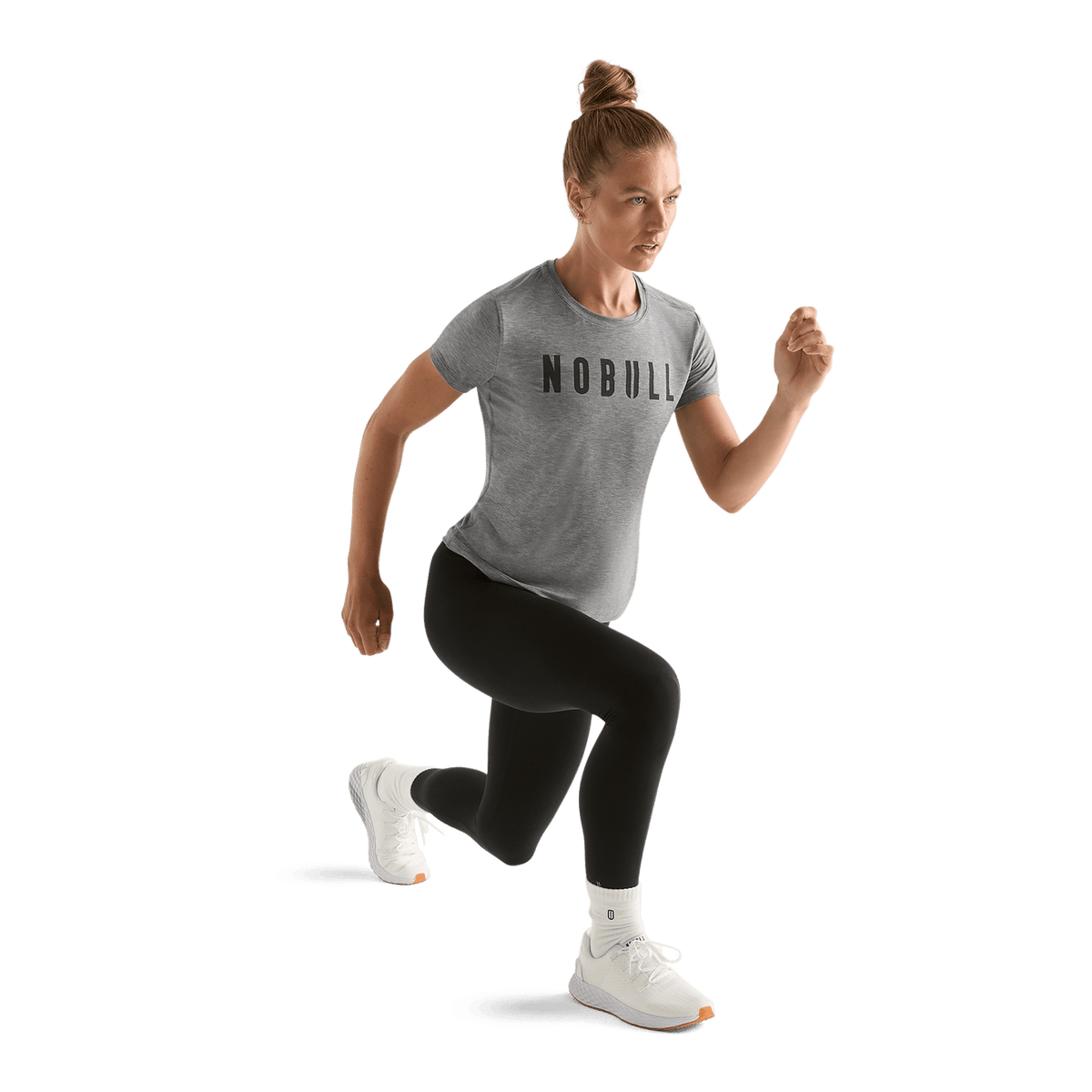Women's Heather Grey NOBULL Tee