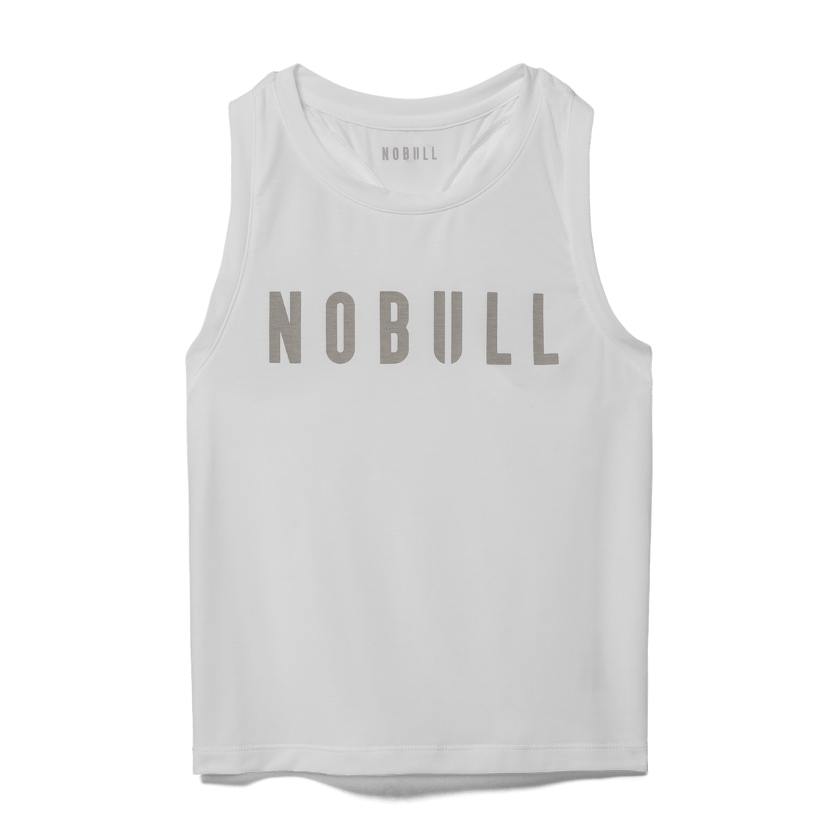 Women's White NOBULL Fitted Tank Top