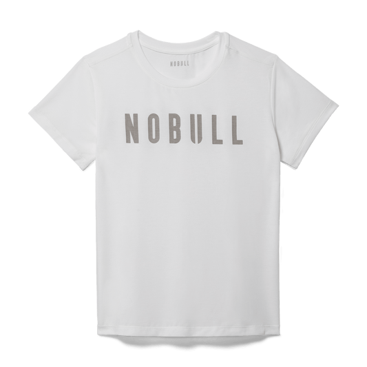 Women's White NOBULL Tee