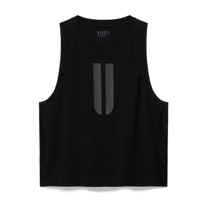 Women's Black U Muscle Tank Top