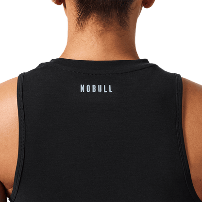 Women's Black U Muscle Tank Top