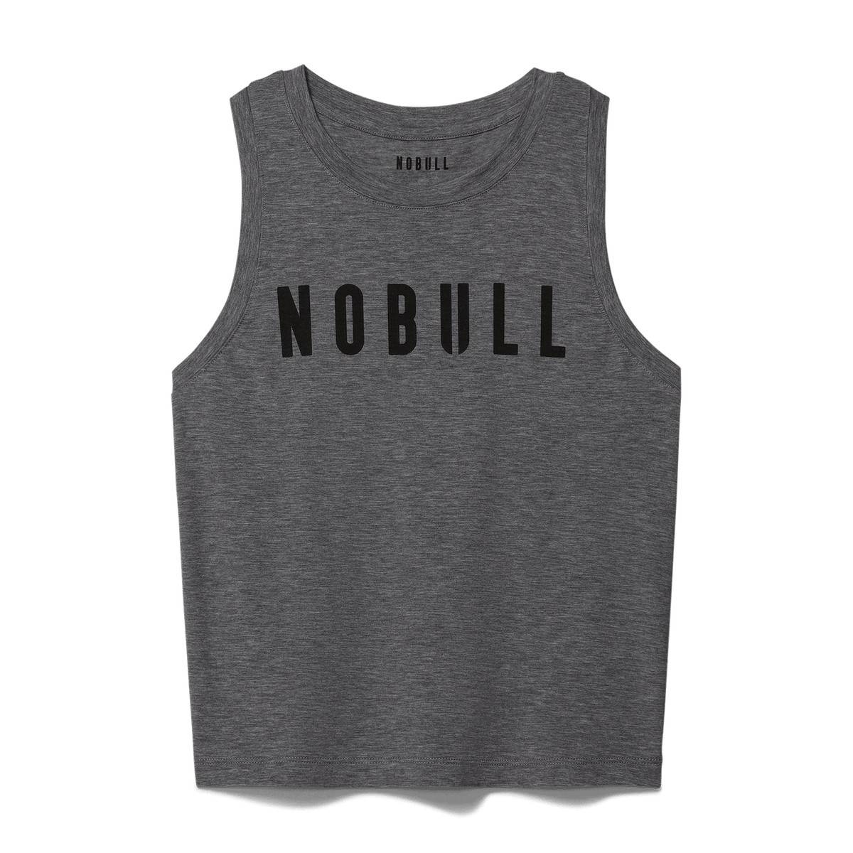 Women's Heather Gray NOBULL Fitted Tank Top