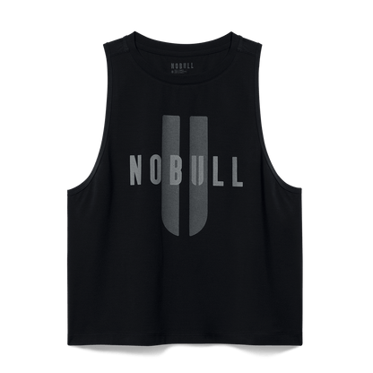 Women's Black NOBULL U Muscle Tank Top