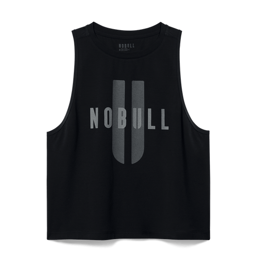 Women's Black NOBULL U Muscle Tank Top