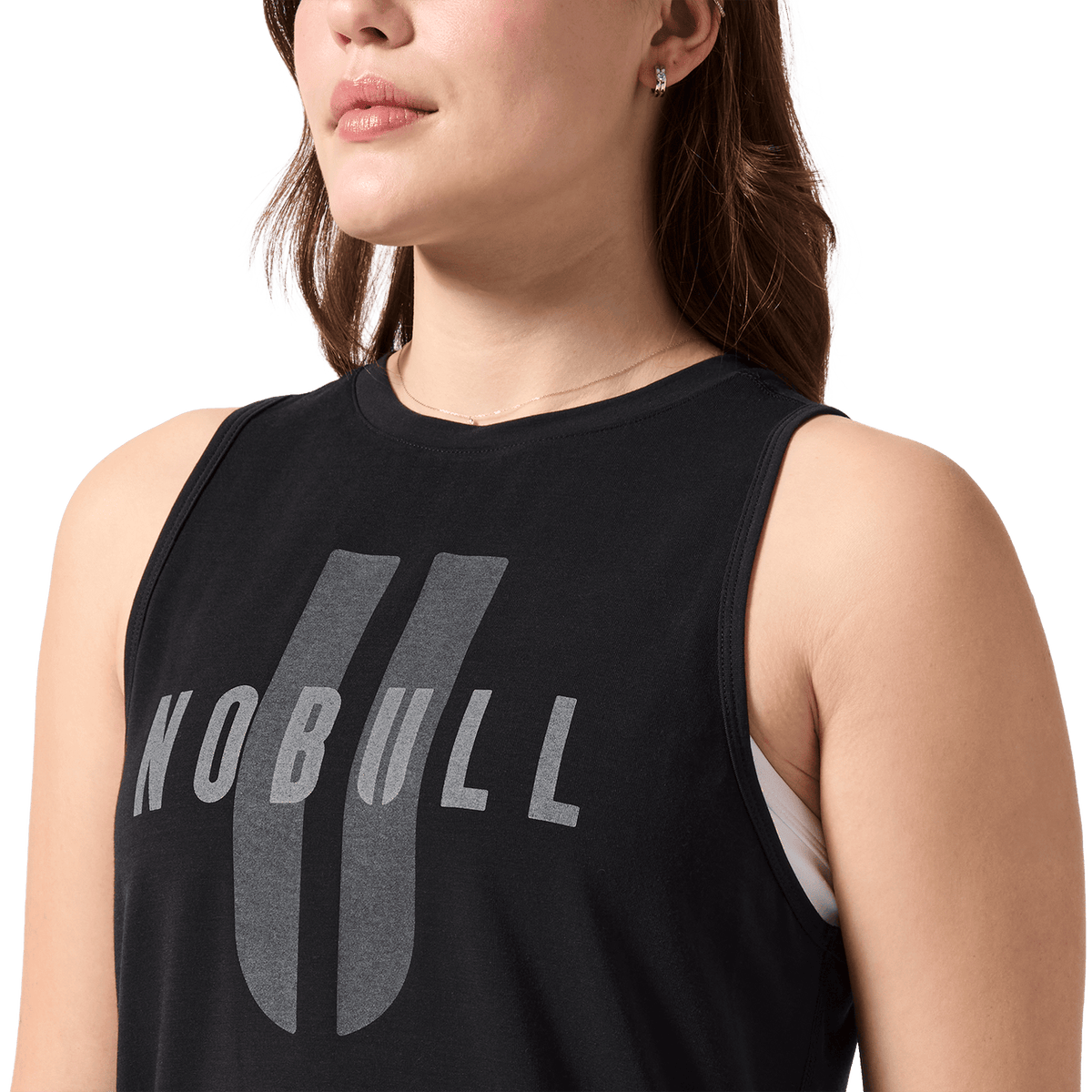 Women's Black NOBULL U Muscle Tank Top