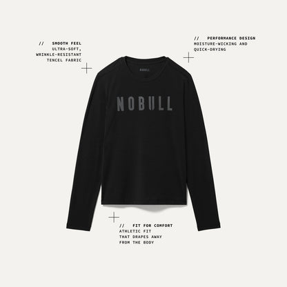 Women's White NOBULL Long Sleeve Tee