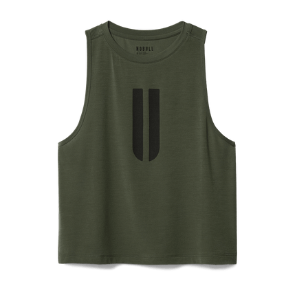 Women's Dark Army U Muscle Tank Top