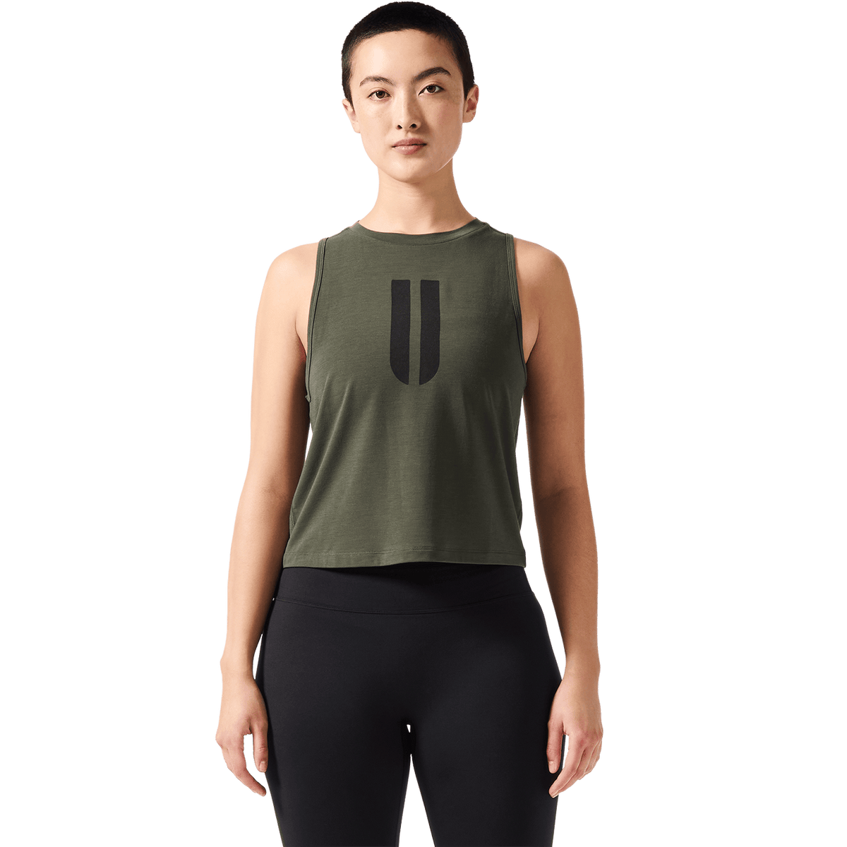 Women's Dark Army U Muscle Tank Top