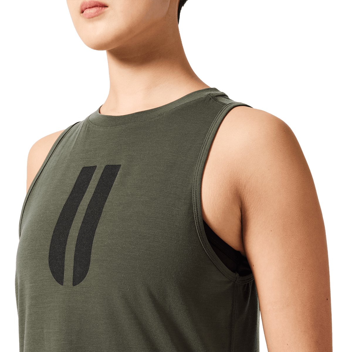 Women's Dark Army U Muscle Tank Top